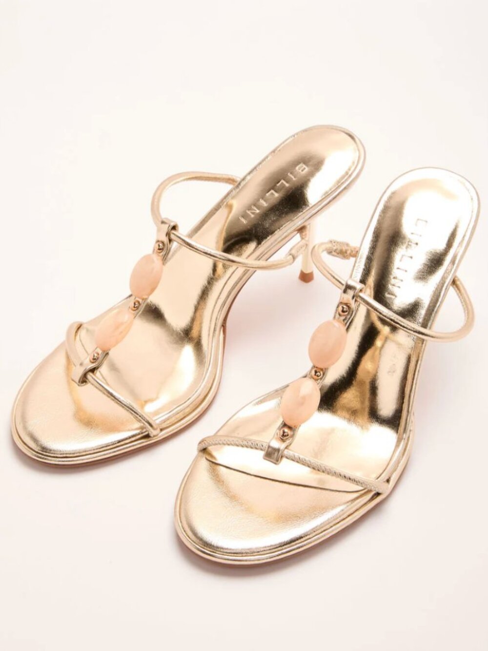 Jaide Metallic Gemstone Mule Stiletto Heels | Vici